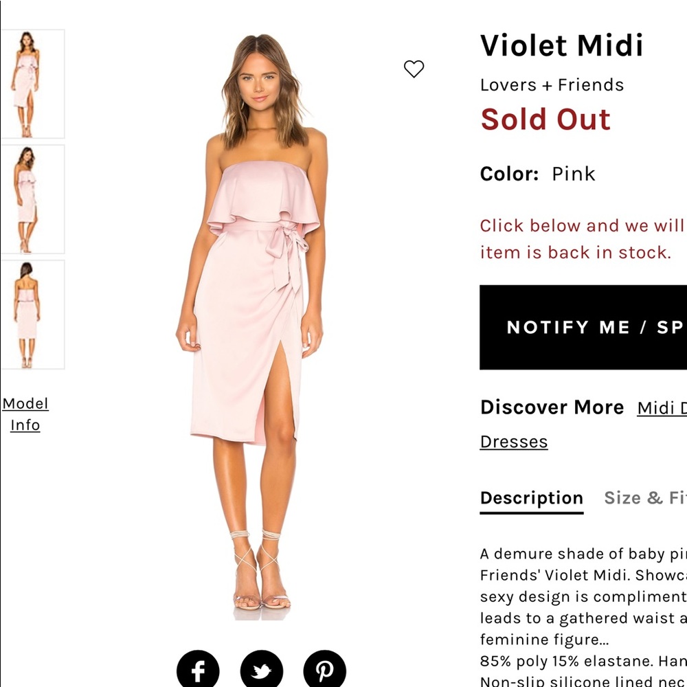 Lovers + Friends dress